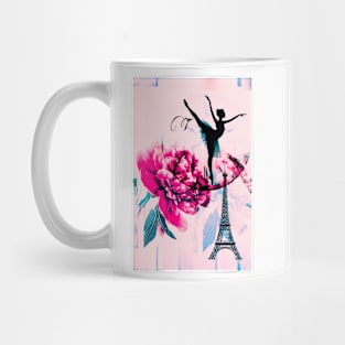 Paris,pink, ballerina Mug